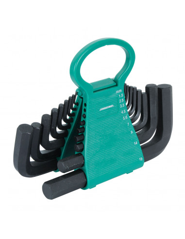 JUEGO de LLAVES HEXAGONALES PUNTA PLANA 18 p H01MH