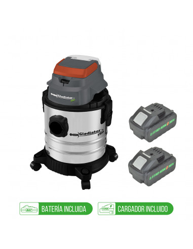 ASPIRADORA INALAMBRICA 18V 20 L 2 BAT 2AH+CARGADOR