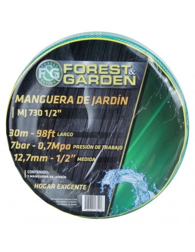 MANGUERA JARDIN REFORZADA 1/2"x 30 mt