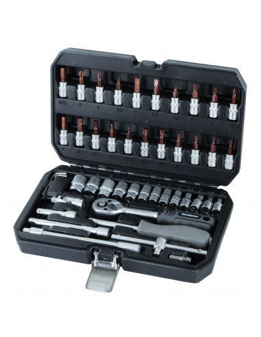 JUEGO de DADOS 1/4" 46 PCS JT 1046 1/4