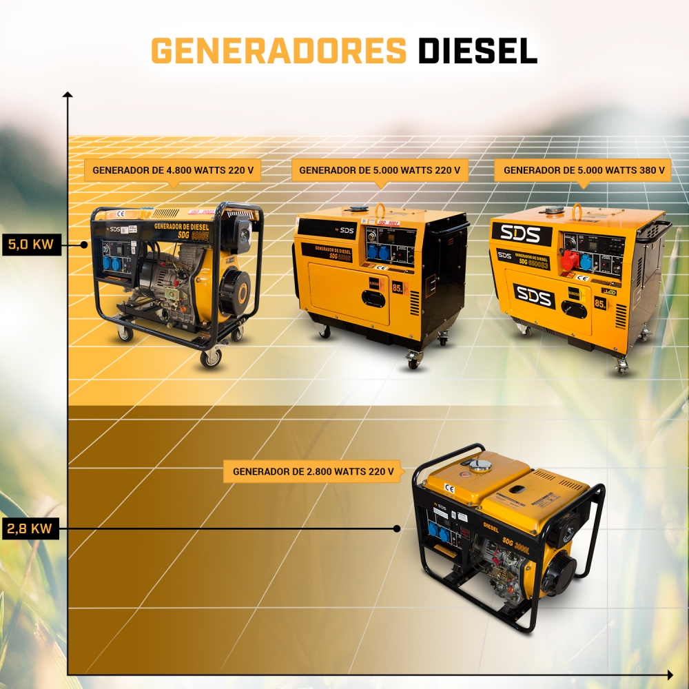 cubierta perjudicar Inferior Generador diesel 5,6 kw 220 v sdg6500s | ACO