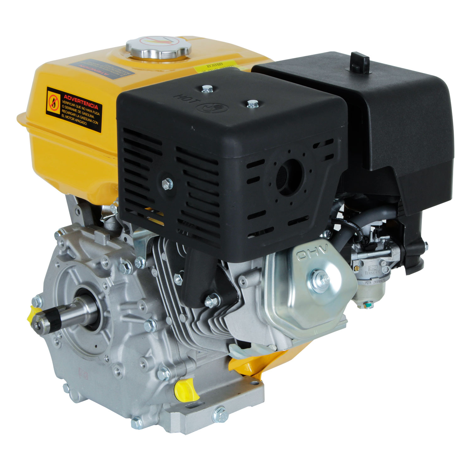 Motor de motor de gas de 4 tiempos 15HP Motor de gasolina 420CC Motor de  gasolina de refrigeración por aire Manual Recoil Start OHV solo cilindro